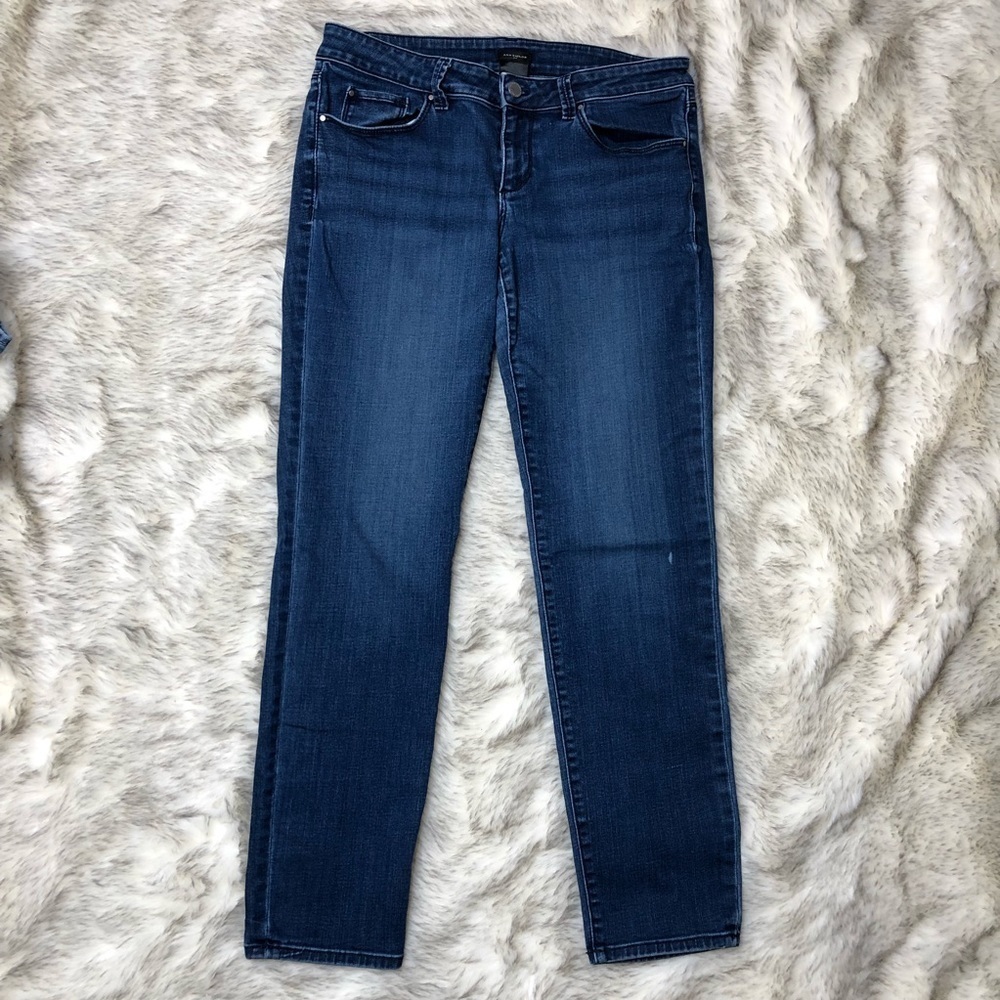 Ann Taylor Modern dark washโ skinny jeans
